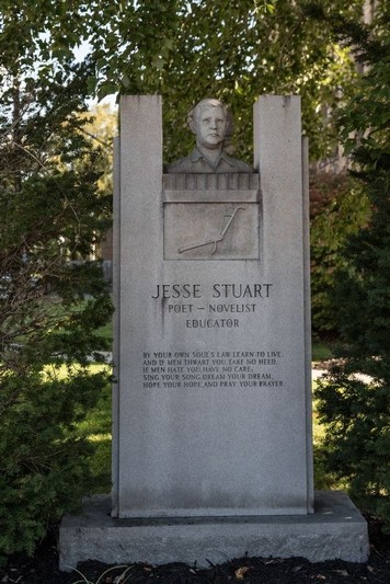 Jesse Stuart Monument (Frontal Profile)