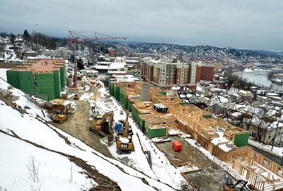 Construction of U Club Sunnyside during early 2016