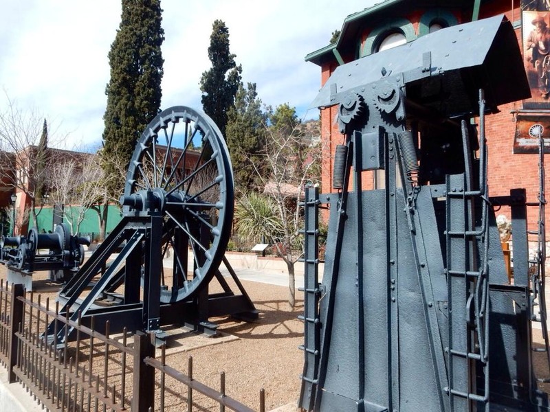 Mining equipment in from the building
