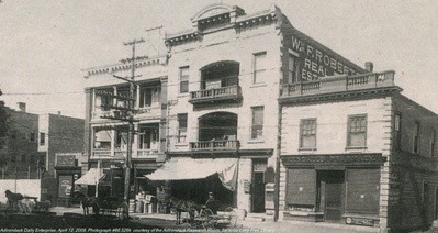 Kendall Building (right, c. 1900)