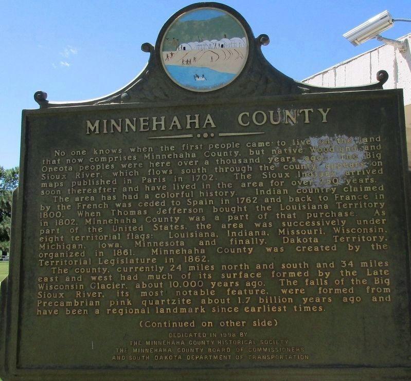 The front side of the marker