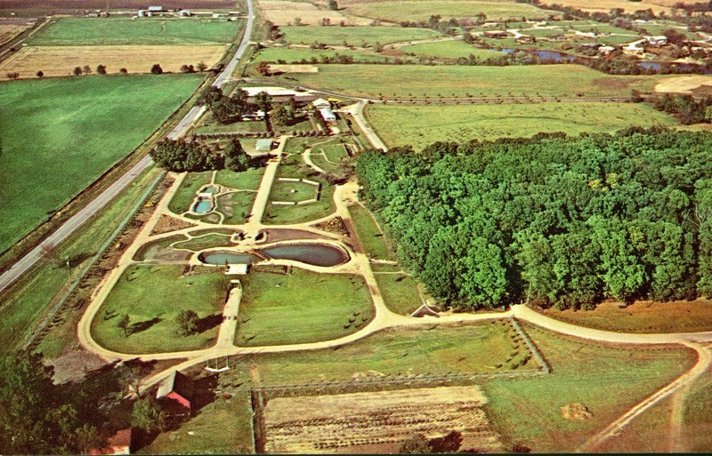 Aerial Photo of Mabery Gelvin Botanical Garden (c.1974)