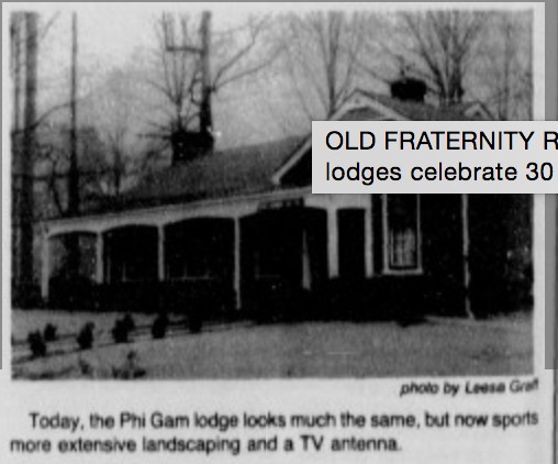 Phi Delta Gamma lodge 1984