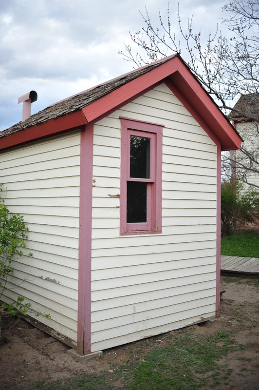 Four Mile's Privy showing the window