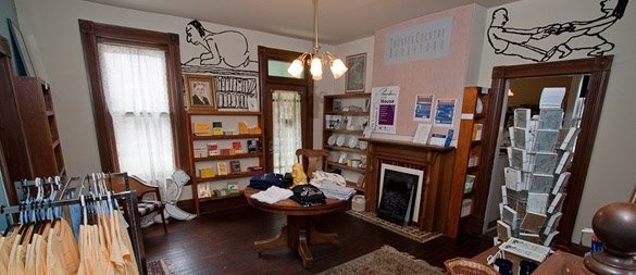 Inside the Thurber House bookstore