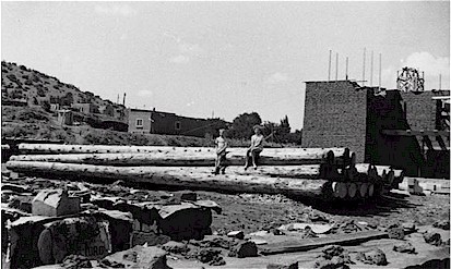 Blast from the Past: The Construction of Cristo Rey Catholic Church (around 1939)