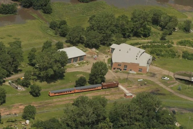 Aerial view of the museum