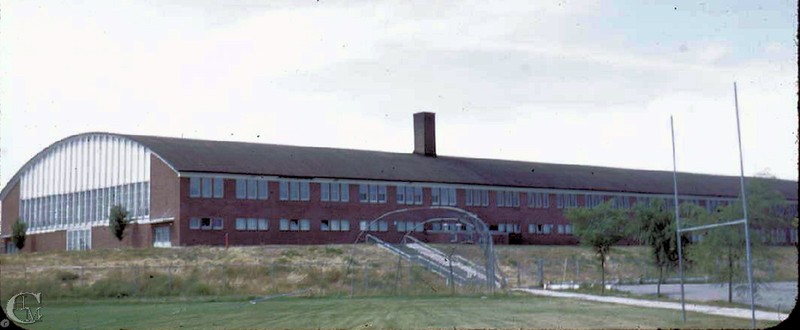 Memorial Field House on the campus of EWCE 1950s.