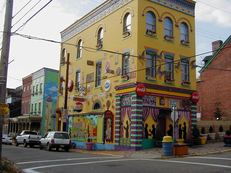 A uniquely decorated business in the district.