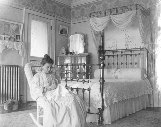 Addie Hoyt Fargo in her bedroom -photo provided by Rosemary Thorton