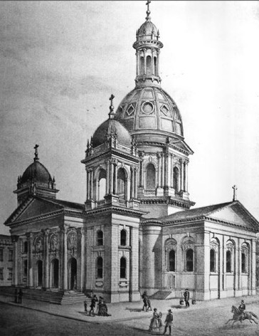 Drawing of St. Joseph's by its architect, Brian Clinch, 1875 (image from the National Register of Historic Places)