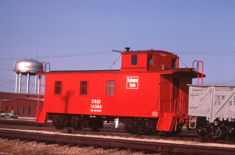 Waycar #14584 in service at Galesburg, IL (F. Hol Wagner Photo, BRHS Collection)