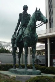 Statue of Bernardo de Gálvez, a gift to the city of New Orleans from Spain that was dedicated in 1977.