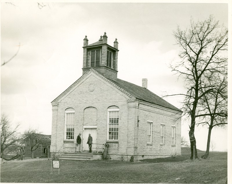 Aztalan Baptist Church built in 1852