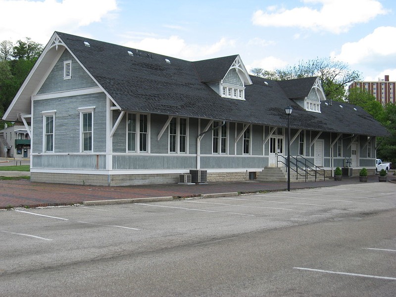 The historic depot was converted into a small apartment complex following the end of passenger rail service.