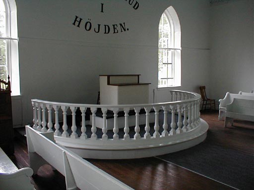 The church's restored altar