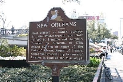 The New Orleans marker.  Photo by: R. E. Smith