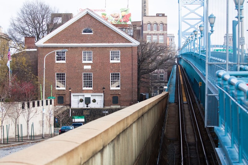 The church that moved a bridge.