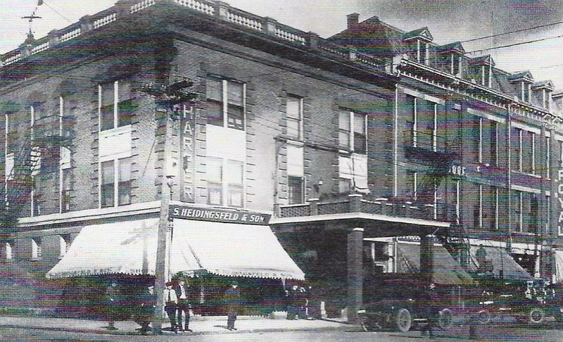Early view of the corner location