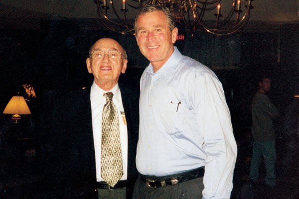 Jim Tweel with President George W. Bush