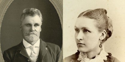 1885 photos of William and Ida Dickens