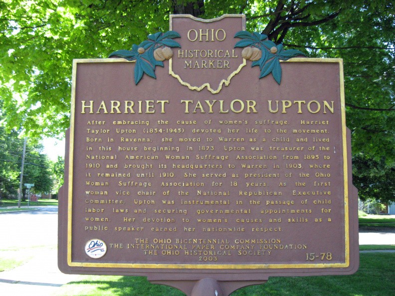 Harriet Taylor Upton Ohio Historical Marker