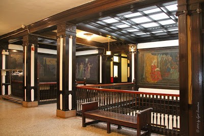 View of murals on tenth floor, Fine Arts Building (image courtesy of Chicago Architecture blog). 