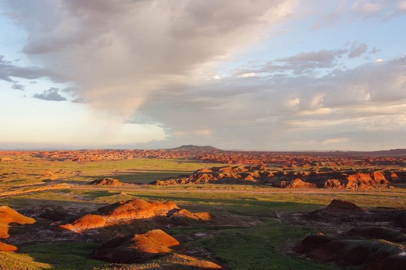 The landscape is semi-dry and quite rugged but appropriate for cattle grazing.