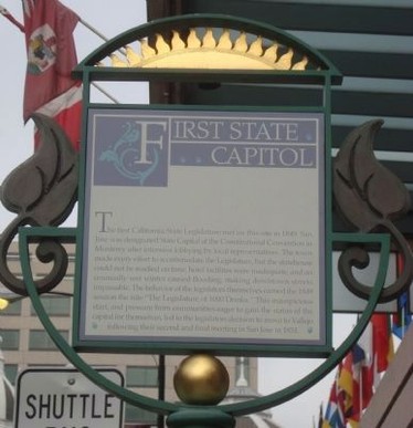 Historic marker along South Market Street (image from Historical Marker Database)