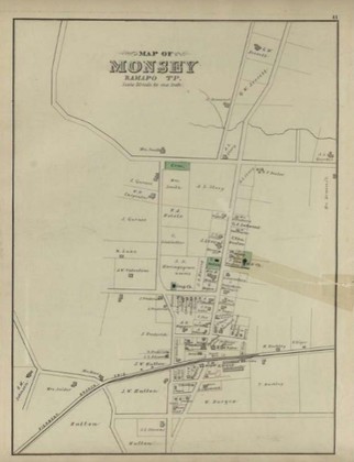 Map of Monsey, NY 1876