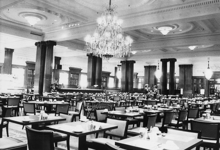 Wanamaker's was also known for its Crystal Tea Room, the first restaurant within a department store.  It graced the building's ninth floor for years.  