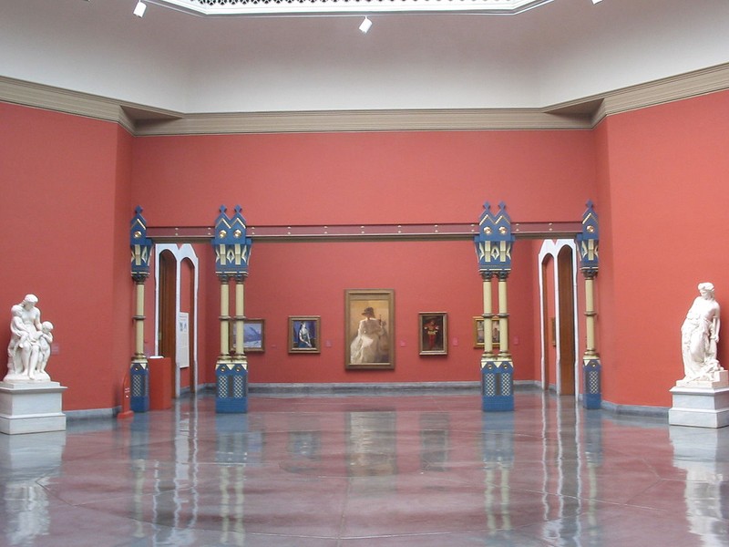 Some of the open exhibit space within the Academy that also doubles as an event space.