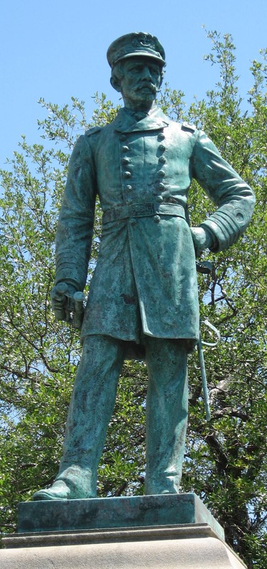 This statue was erected in Mobile to honor Raphael Semmes.