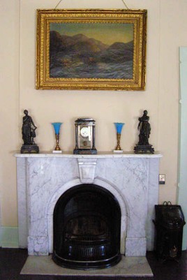 Original marble fireplace shipped from Philadelphia 