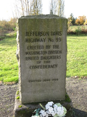 The controversial highway marker