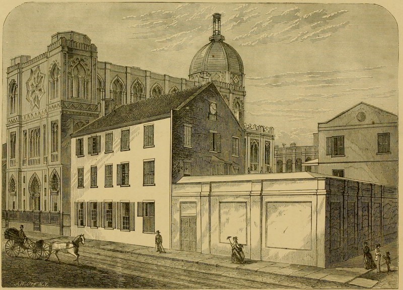 Church of the Immaculate Conception, illustrated in "Jewell's Crescent City Illustrated,"1873. 