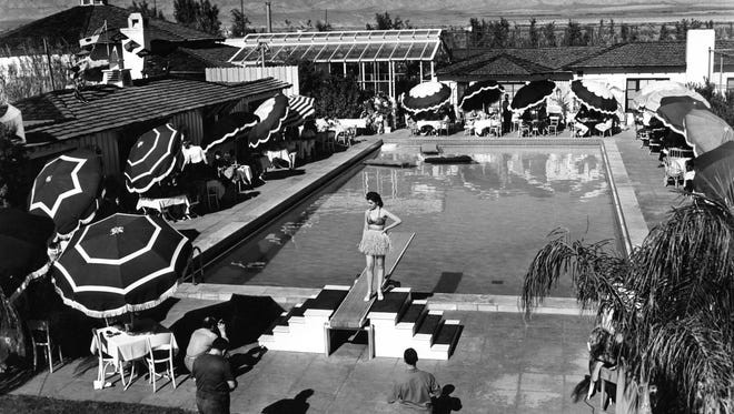 Marilyn Monroe, Palm Springs Racquet Club Diving Board (Standing), 1949