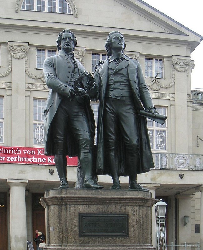 Goethe-Schiller Monument (1857), Weimar