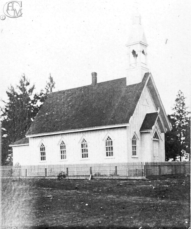 I remember the old pot-bellied stove with the pews on either side, and we stayed as close to it in the winter as we could! - Catherine Walker