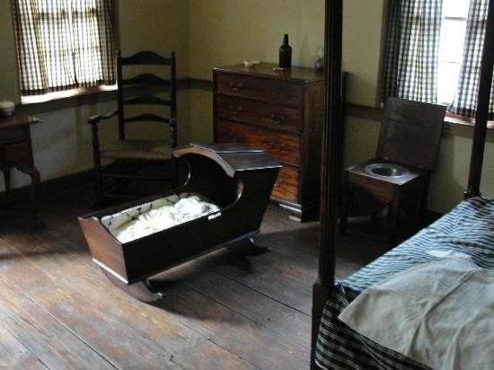 The Todds bedroom as it might have existed in 1793, the year John and infant William Todd died of yellow fever.  