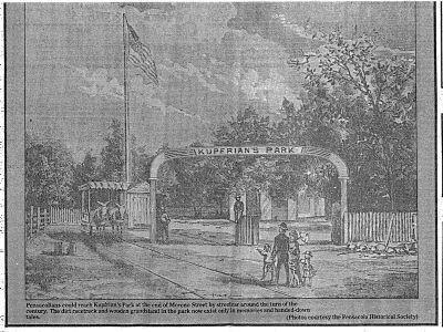 The park's entrance as it once looked.