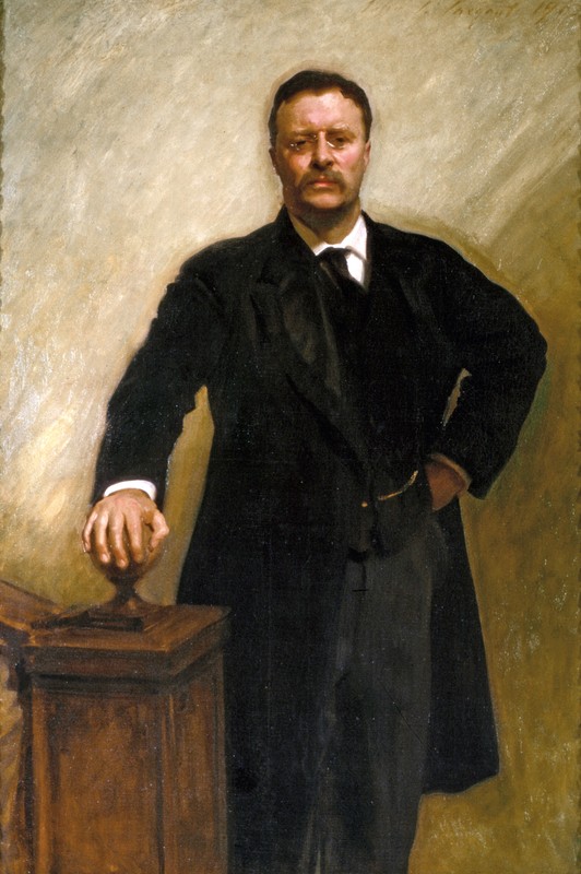 Official White House Portrait of Theodore Roosevelt By John Singer Sargent; image courtesy of the The White House Historical Association