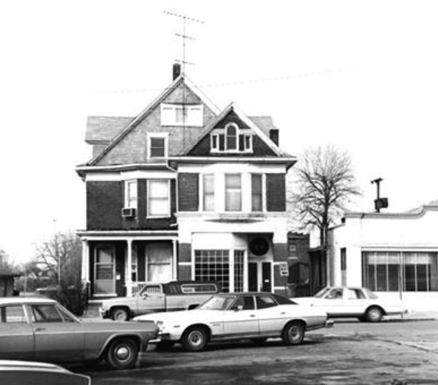 Detail from photo of Eli Hoover House and Confectionery (building #307, photo#65) from the NRHP MRA nomination (1988)