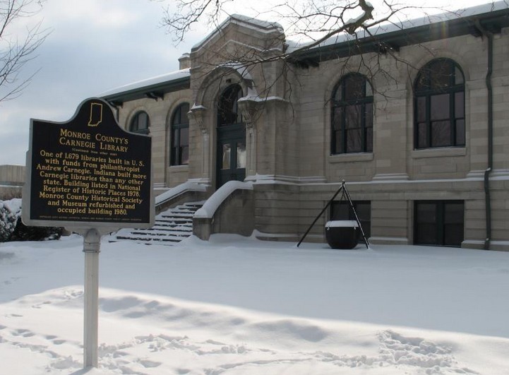 The Monroe County History Center, formerly the Bloomington Public Library built in 1917.