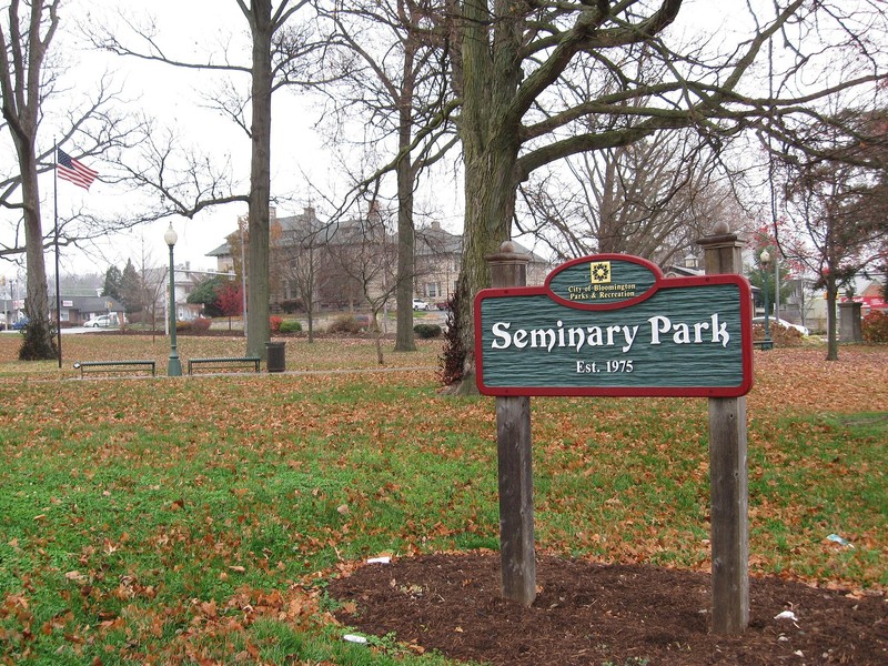 Seminary Square Park, the original location of Indiana University, was founded in 1975.