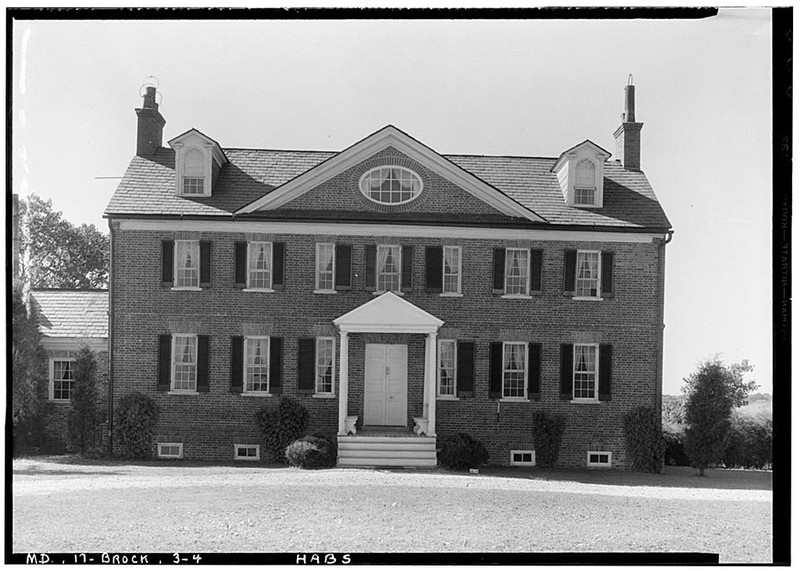 Historic American Buildings Survey (Library of Congress). West Elevation.