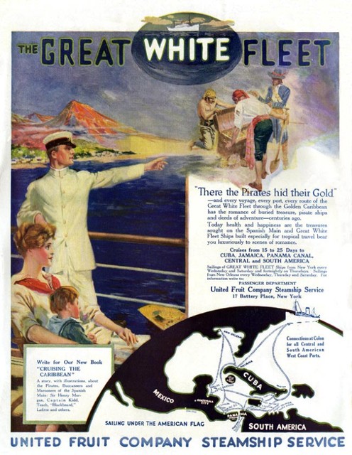 The company operated a steamship known as "the Great White Fleet" that included luxury accommodations for US travelers to Latin America. In the early 1900s, a US Navy fleet that completed an around-the-world mission was also known by this name. 