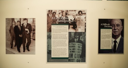 An exhibit at the Bremen Museum in Atlanta shares the history of the sit-ins at the Magnolia Room.