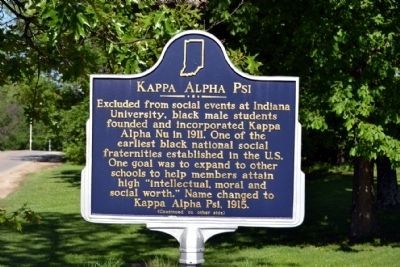 The marker describing Kappa Alpha Psi.