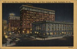 Postcard showing both of Fred Prichard's buildings